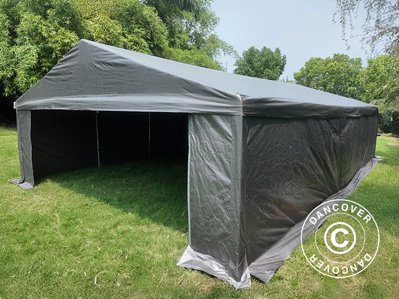 Förvaringstält Basic, 6x6m, PE 300, Grå - Image 5