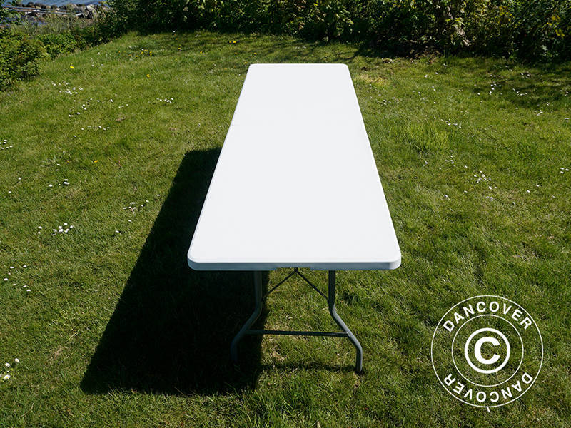 Fest paket 1 fällbord (240cm) + 2 fällbara bänkar (244cm) - Image 3