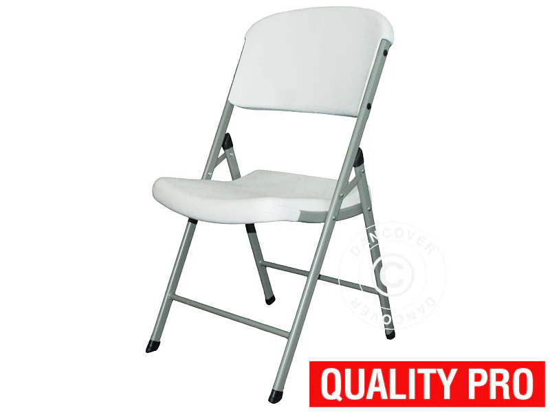 Fest paket, 1 fällbord (240cm) + 8 klappstolar, Ljusgrå/Vit - Image 9
