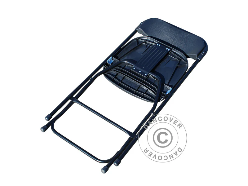 Fest paket, 1 fällbord (240cm) + 8 klappstolar, Svart - Image 12
