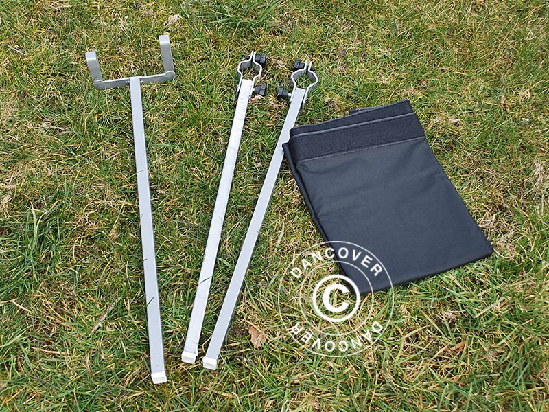 FleXtents PRO 3m utskjutande tak, Svart med anslutare - Image 5
