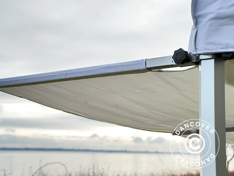 FleXtents PRO 3m utskjutande tak, Vitt med anslutare - Image 4