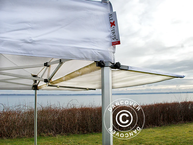 FleXtents PRO 3m utskjutande tak, Vitt med anslutare - Image 6