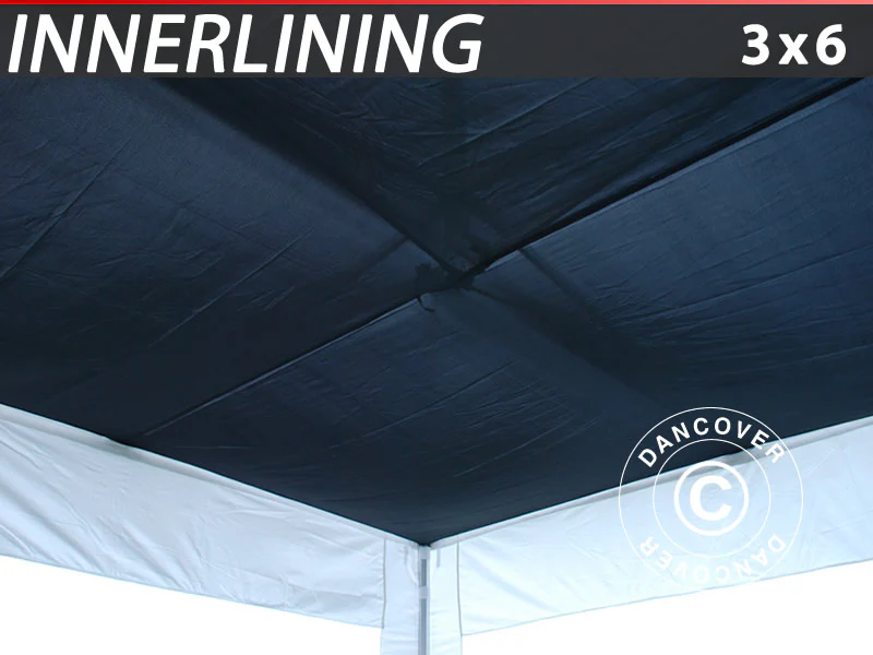 FleXtents Tak drapering, Svart, till 3x6m Snabbtält