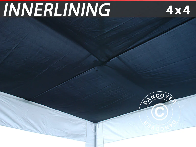 FleXtents Tak drapering, Svart, till 4x4m Snabbtält