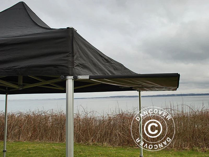 FleXtents Xtreme 50 3m utskjutande tak, Svart med anslutare - Image 2
