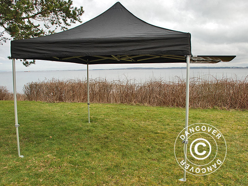 FleXtents Xtreme 50 3m utskjutande tak, Svart med anslutare - Image 3