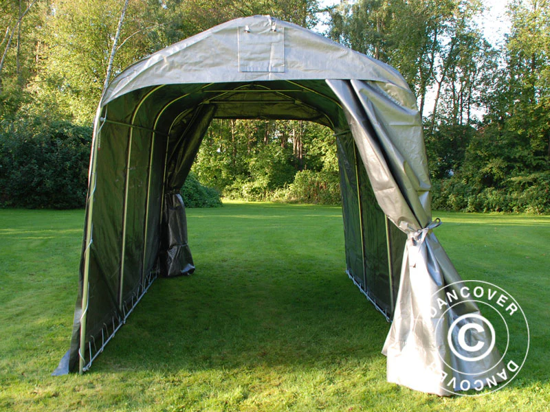 Förrådstält PRO 2,4x3,6x2,34m PE, Grå - Image 10