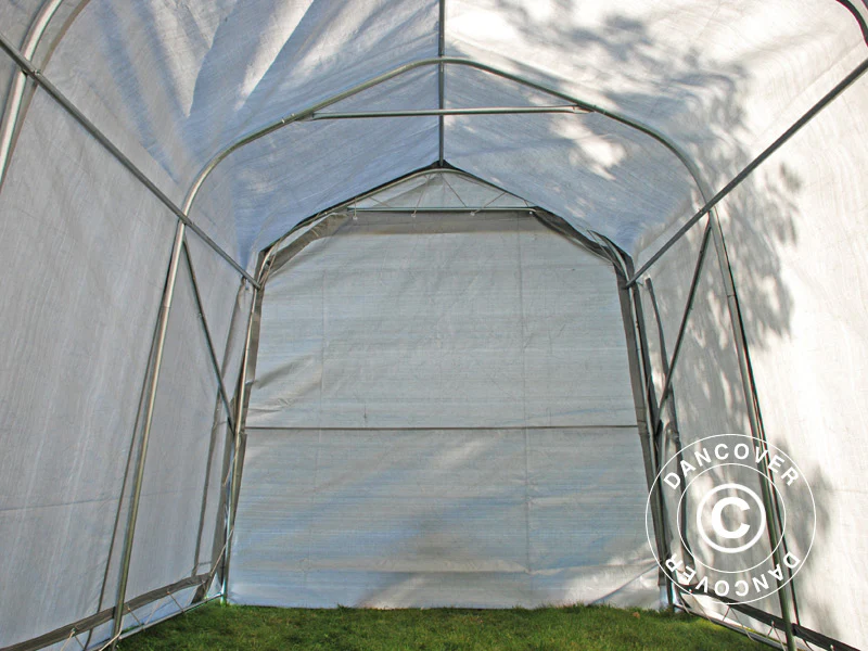 Förrådstält PRO 2,4x3,6x2,34m PE, Grå - Image 13