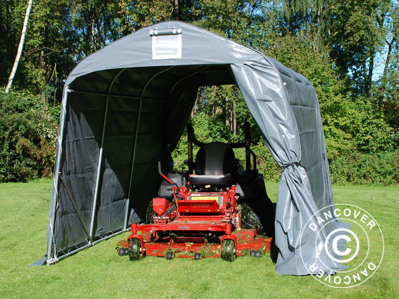 Förrådstält PRO 2,4x3,6x2,34m PVC, Grå - Image 15