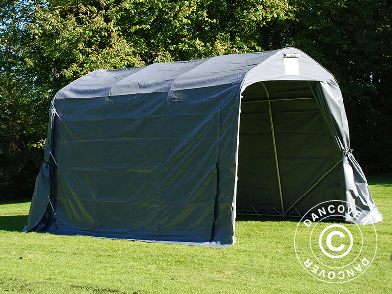Förrådstält PRO 2,4x3,6x2,34m PVC, Grå - Image 2