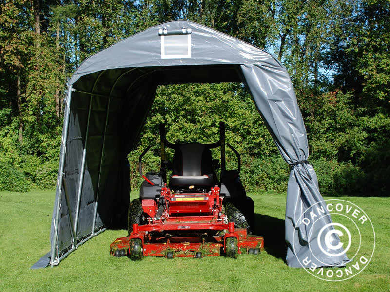 Förrådstält PRO 2,4x3,6x2,34m PVC, Grå - Image 3