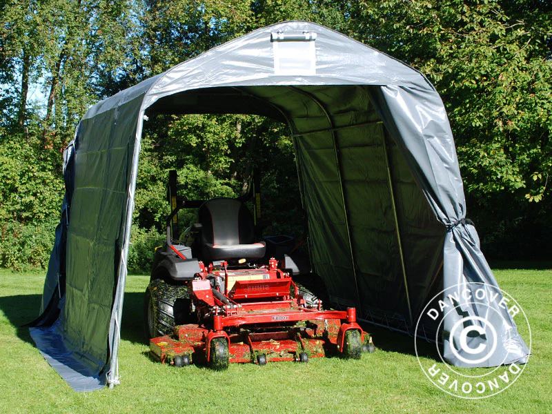 Förrådstält PRO 2,4x3,6x2,34m PVC, Grå - Image 4