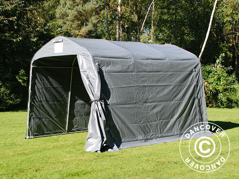 Förrådstält PRO 2,4x3,6x2,34m PVC, Grå - Image 6