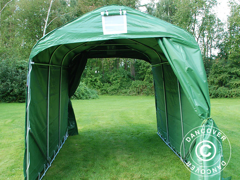 Förrådstält PRO 2,4x3,6x2,34m PVC Grön - Image 12
