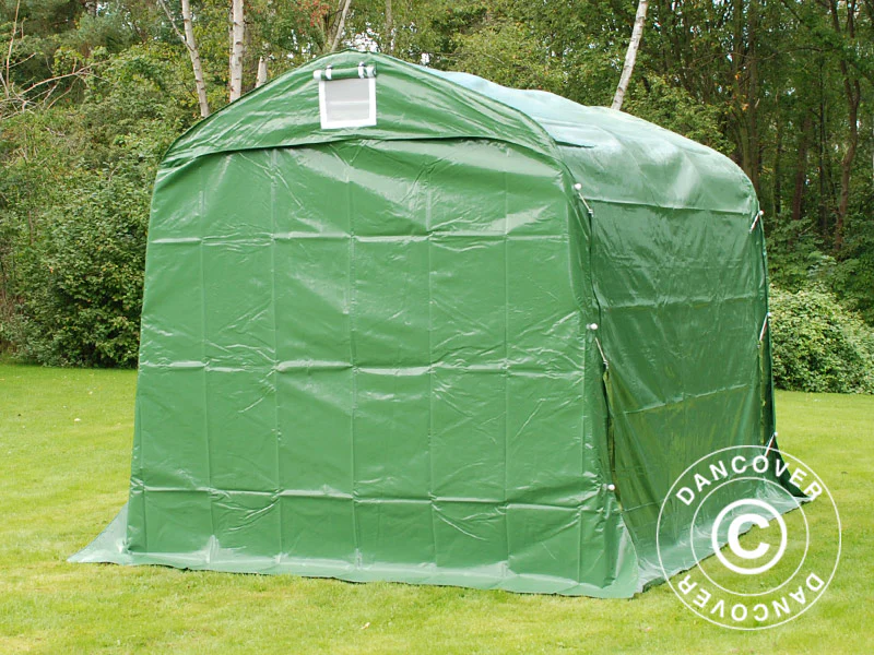 Förrådstält PRO 2,4x3,6x2,34m PVC Grön - Image 3