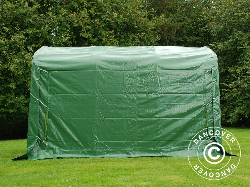 Förrådstält PRO 2,4x3,6x2,34m PVC Grön - Image 4
