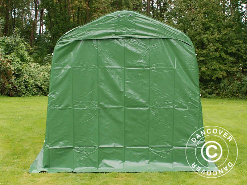 Förrådstält PRO 2,4x3,6x2,34m PVC Grön - Image 5