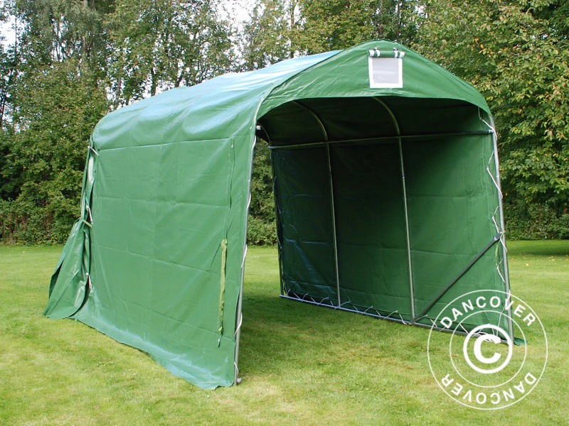 Förrådstält PRO 2,4x3,6x2,34m PVC Grön - Image 7