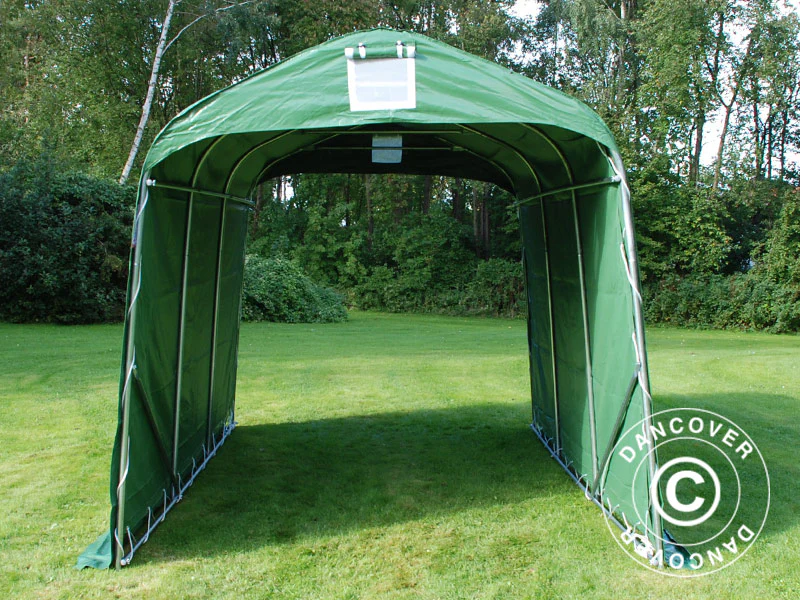Förrådstält PRO 2,4x3,6x2,34m PVC Grön - Image 8