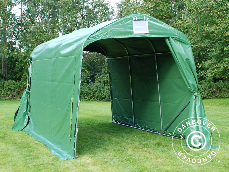 Förrådstält PRO 2,4x3,6x2,34m PVC Grön - Image 9