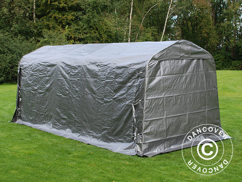 Förrådstält PRO 2,4x6x2,34m PE, Grå - Image 12