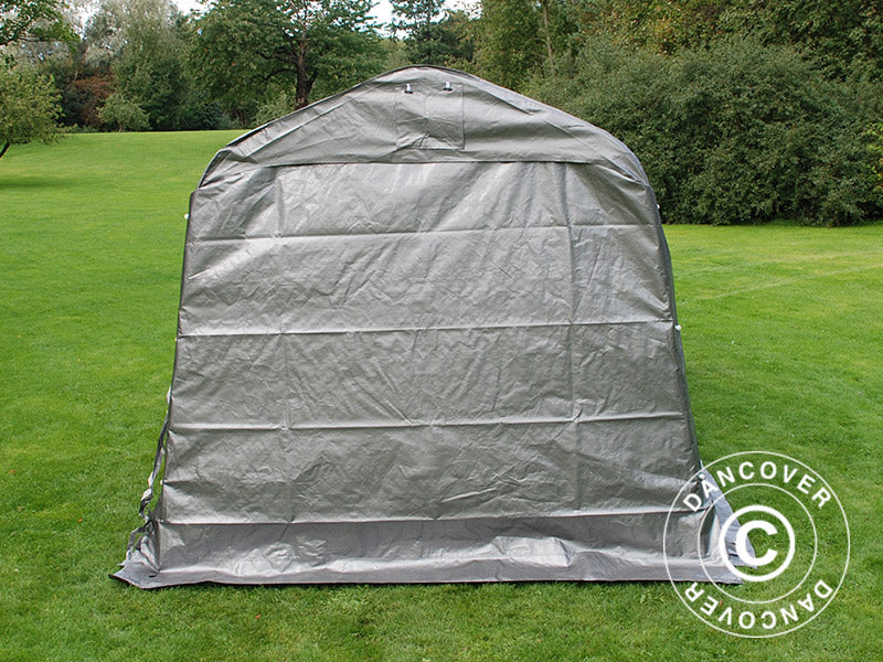 Förrådstält PRO 2,4x6x2,34m PE, Grå - Image 13