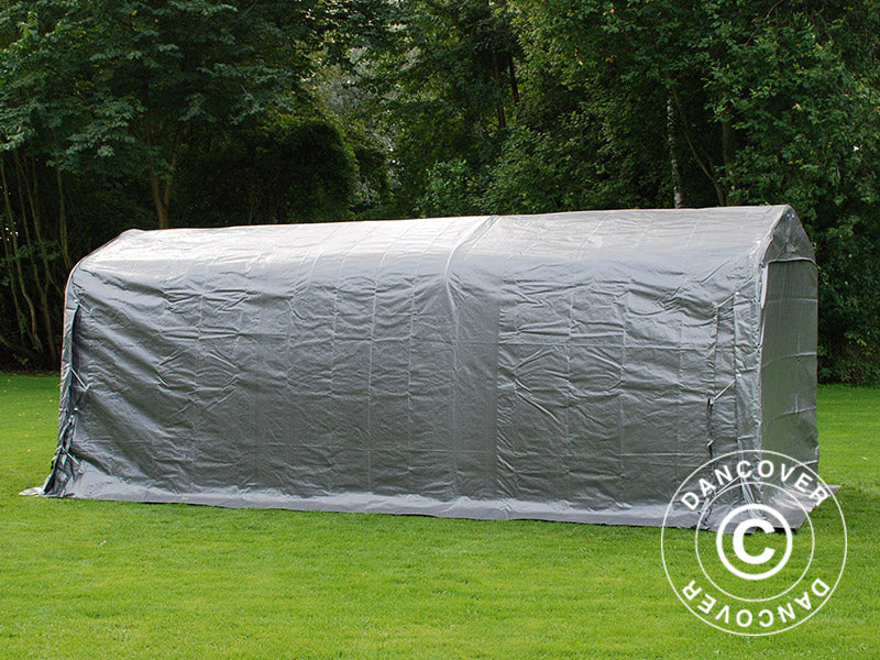Förrådstält PRO 2,4x6x2,34m PE, Grå - Image 23