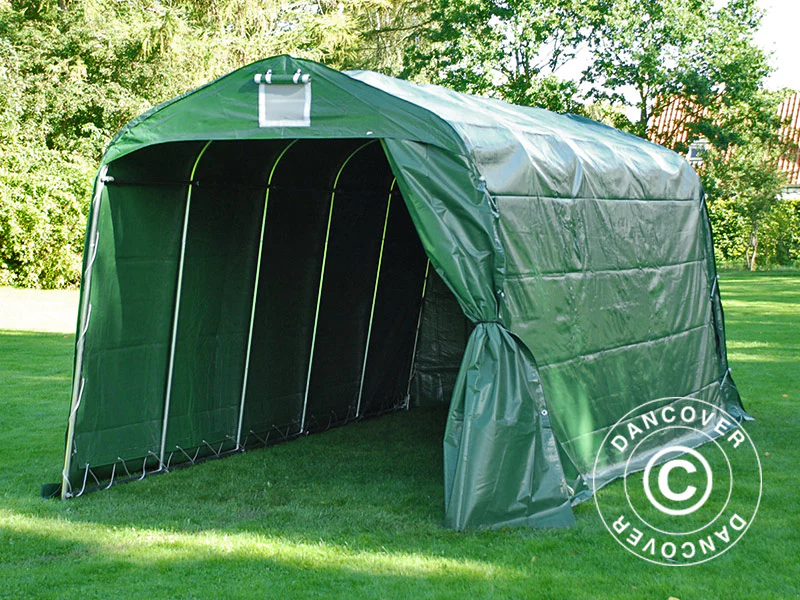 Förrådstält PRO 2,4x6x2,34m PVC Grön - Image 14