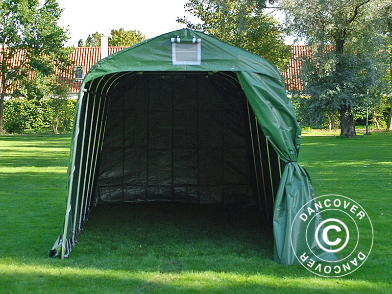 Förrådstält PRO 2,4x6x2,34m PVC Grön - Image 15