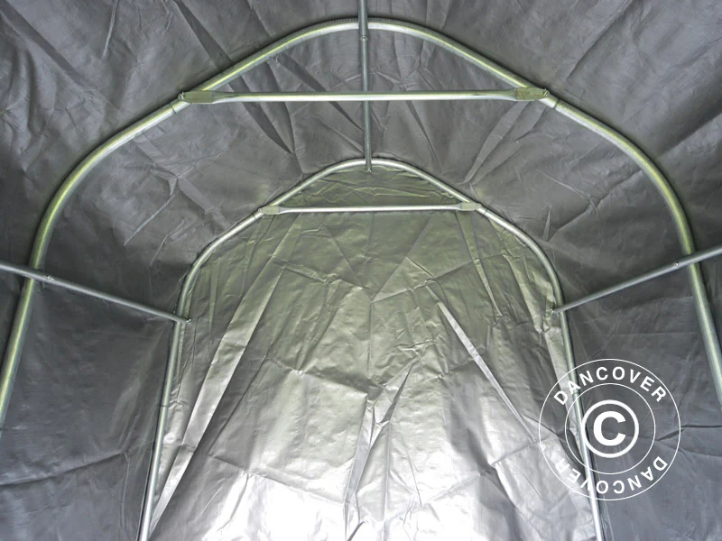 Förrådstält PRO 2x2x2m PE, Grå - Image 4