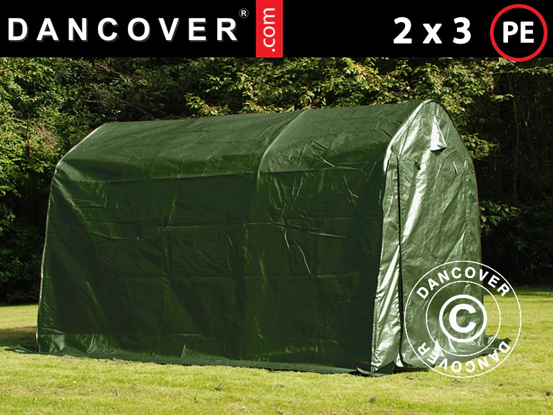 Förrådstält PRO 2x3x2m PE, Grön