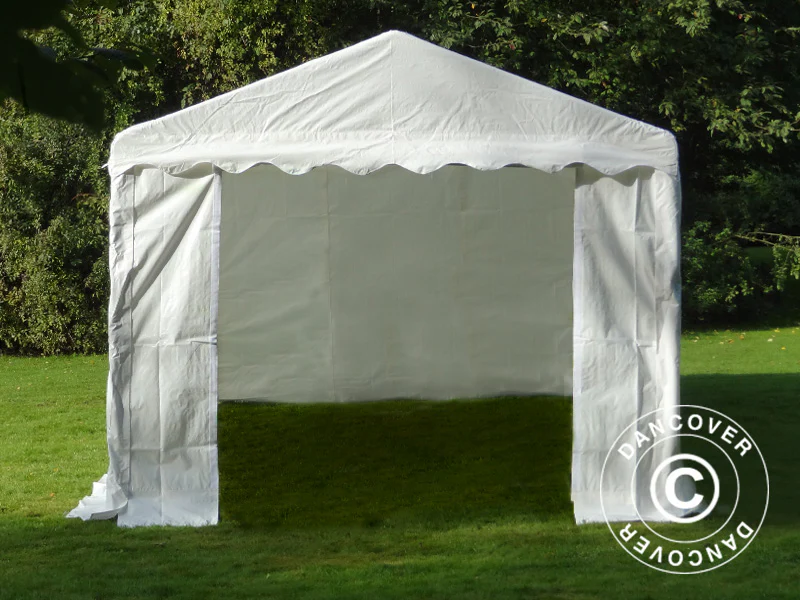 Förvaringstält Basic 2-i-1, 3x6m PE 700, Vit - Image 4