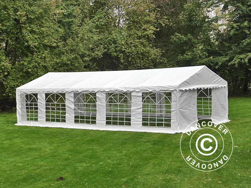 Förvaringstält Basic 2-i-1, 4x10m PE 700, Vit - Image 6