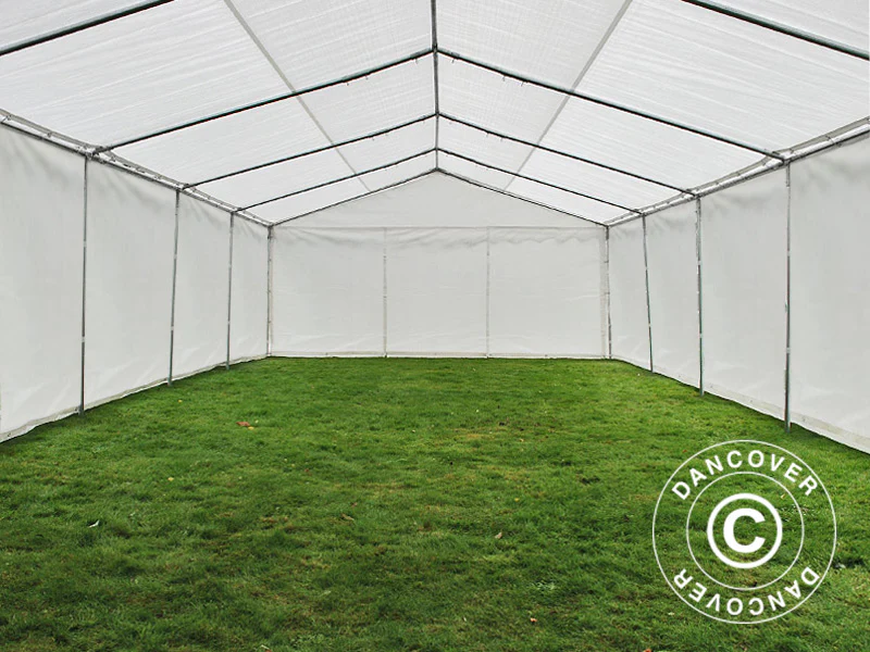 Förvaringstält Basic 2-i-1, 5x10m PE 700, Vit - Image 5