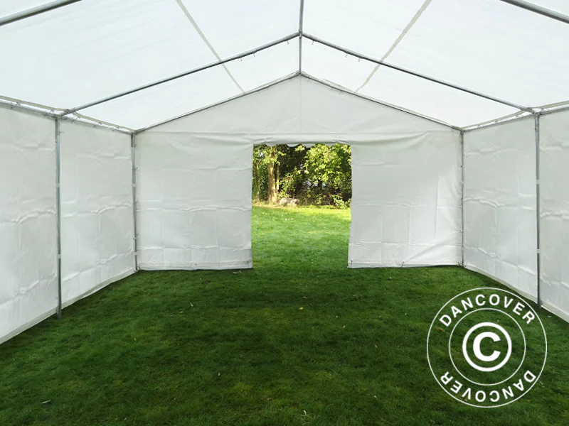 Förvaringstält Basic 2-i-1, 5x6m PE 700, Vit - Image 5