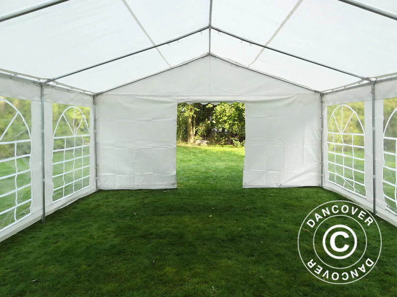 Förvaringstält Basic 2-i-1, 5x6m PE 700, Vit - Image 8