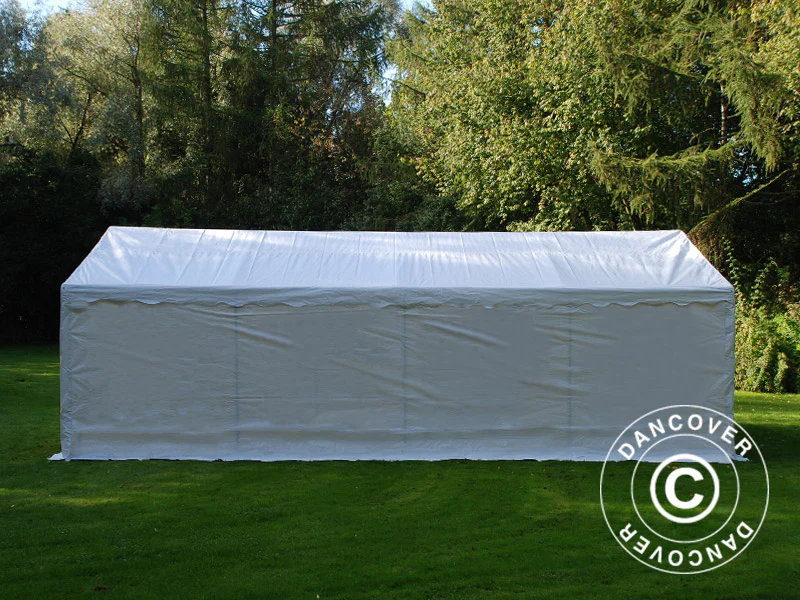 Förvaringstält Basic 2-i-1, 5x8m PE 700, Vit - Image 3
