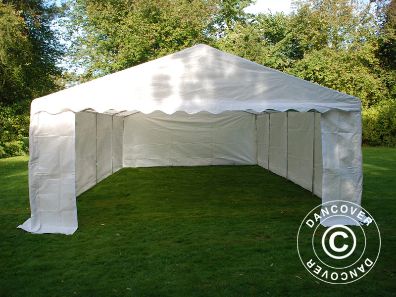 Förvaringstält Basic 2-i-1, 5x8m PE 700, Vit - Image 4