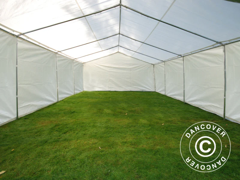 Förvaringstält Basic 2-i-1, 5x8m PE 700, Vit - Image 5