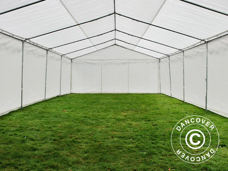 Förvaringstält Basic 2-i-1, 6x12m PE 700, Vit - Image 5