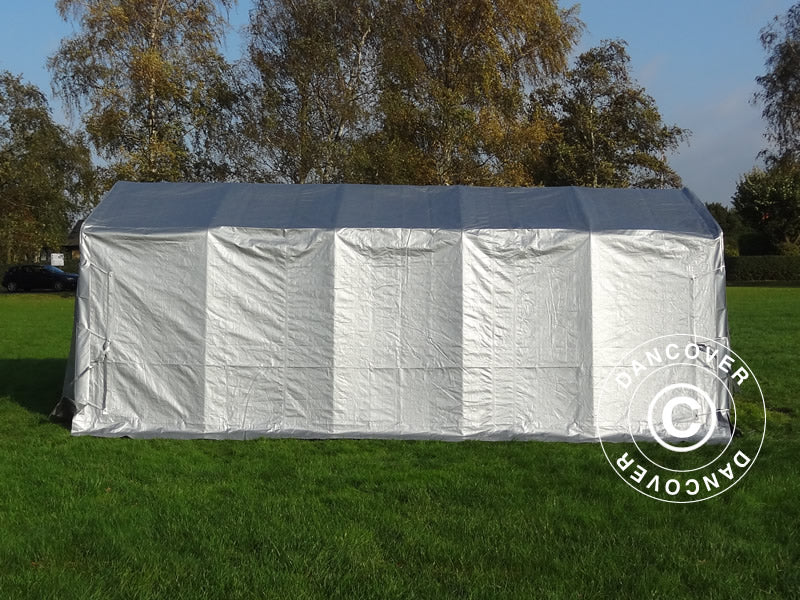 Garagetält PRO 3,3x6x2,4m PE, Grå - Image 4