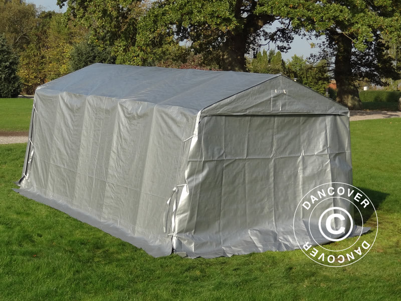 Garagetält PRO 3,3x6x2,4m PE, Grå - Image 8