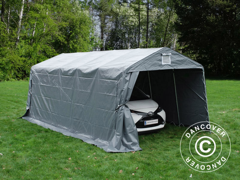 Garagetält PRO 3,3x6x2,4m PVC, Grå - Image 5