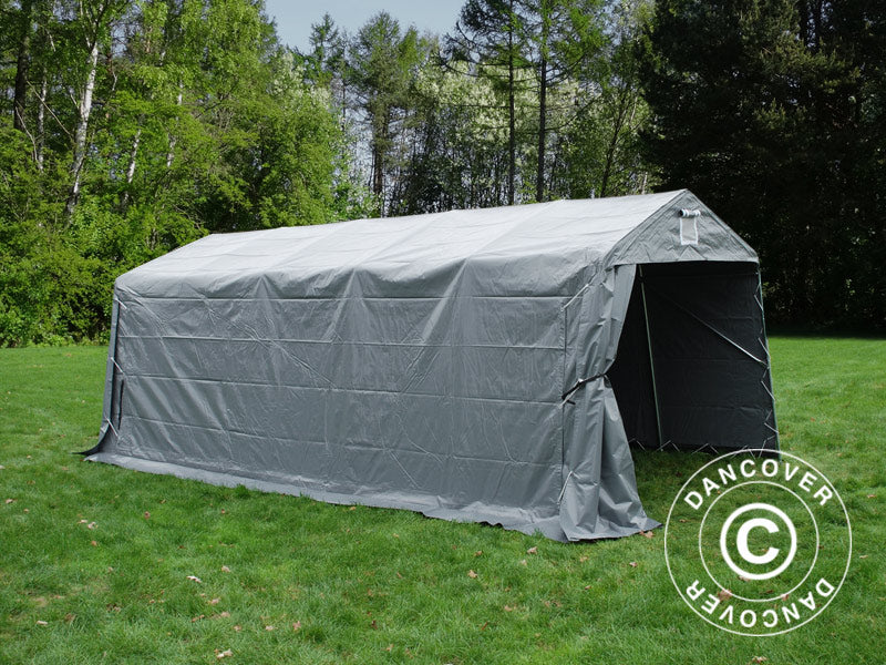Garagetält PRO 3,3x6x2,4m PVC, Grå - Image 9