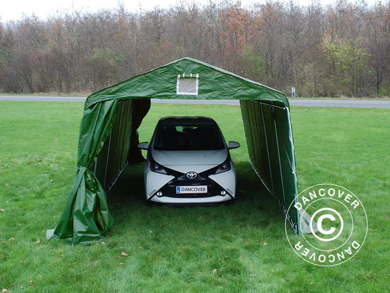 Garagetält PRO 3,3x6x2,4m PVC, Grön - Image 6