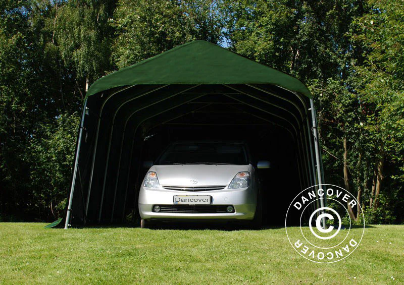 Garagetält PRO 3,6x4,8x2,68m, PVC, Grön - Image 2