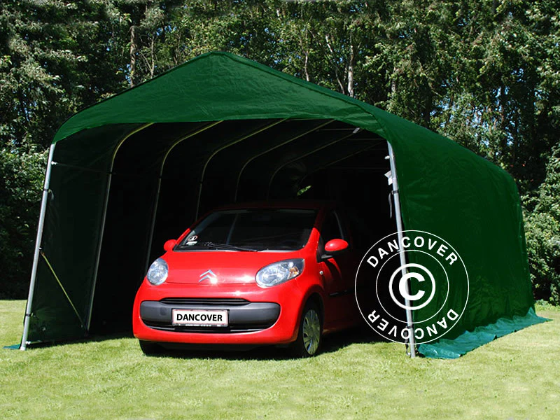Garagetält PRO 3,6x4,8x2,68m, PVC, Grön - Image 4