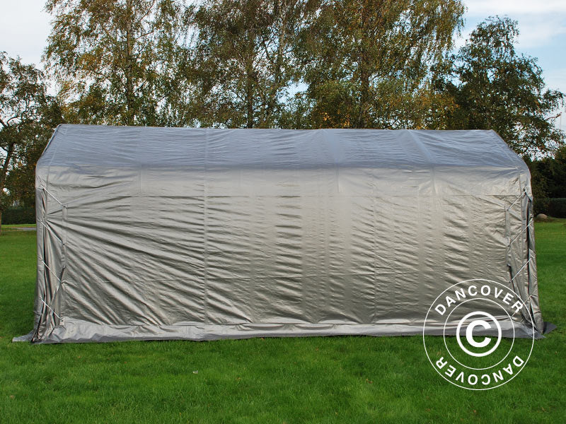 Garagetält PRO 3,6x6x2,68m PE, Grå - Image 6