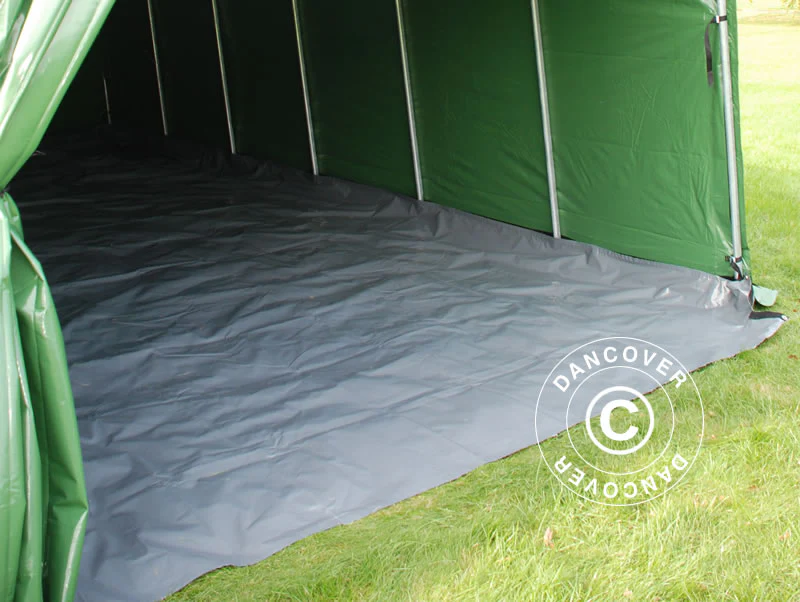 Garagetält PRO 3,6x6x2,7m PVC med golvtäck, Grön - Image 9